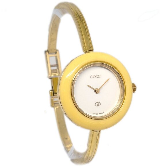 Gucci 1100-L Change Bezel Chameleon Quartz Watch SS 177537 - Picture 1 of 7
